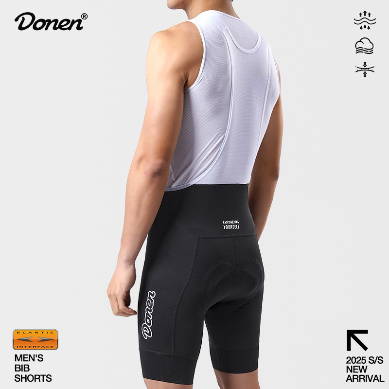 DOENEN プロサイクリングショーツ弾性インターフェース男性夏ハイウエスト通気性高弾性ビブショーツ MTB ロードバイク Pa