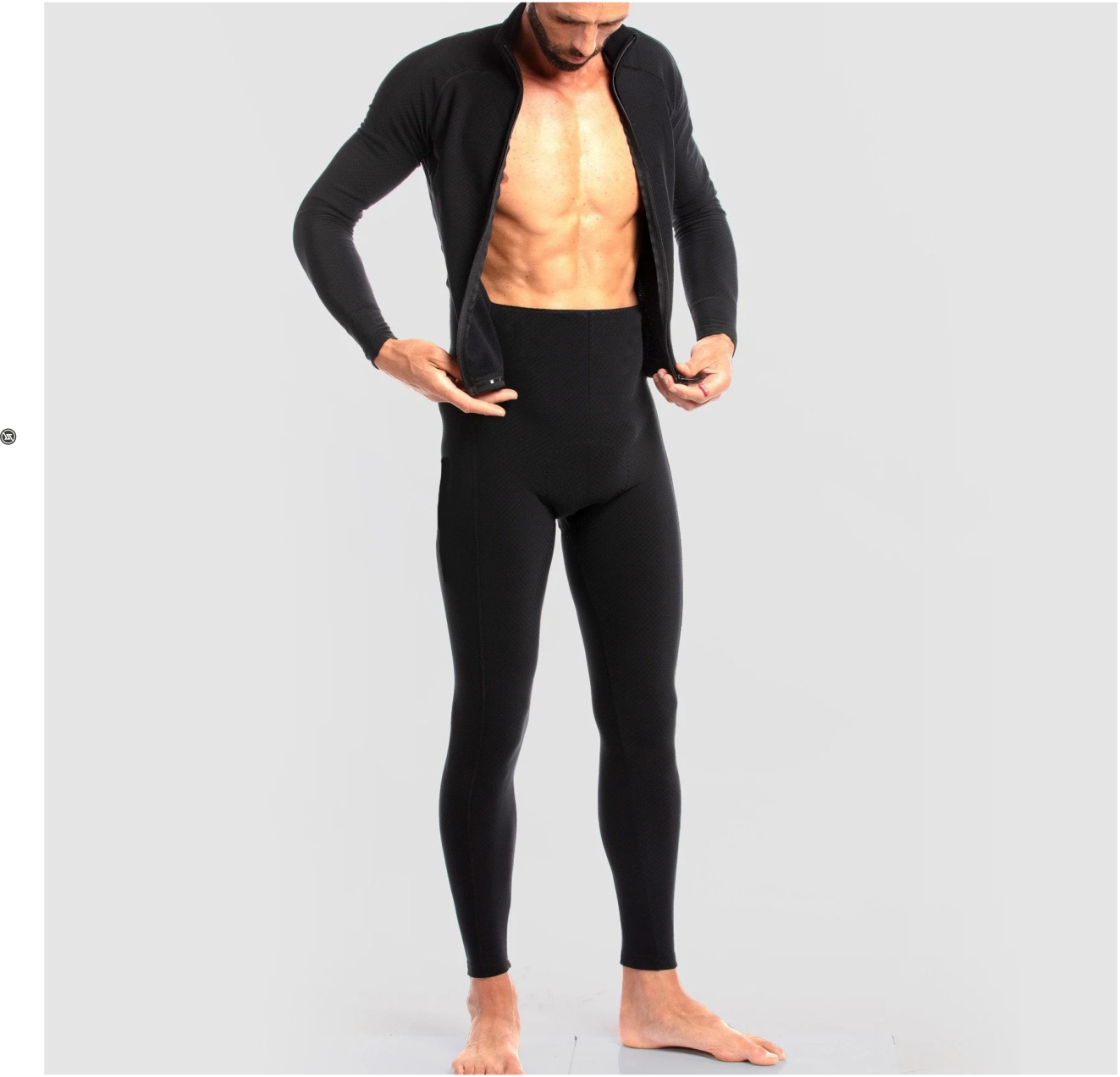 冬サイクリングロングスキンスーツ男性トライアスロンワンピースサーマルフリース RIGHTTRACK アパレルスケートスキーランニング服