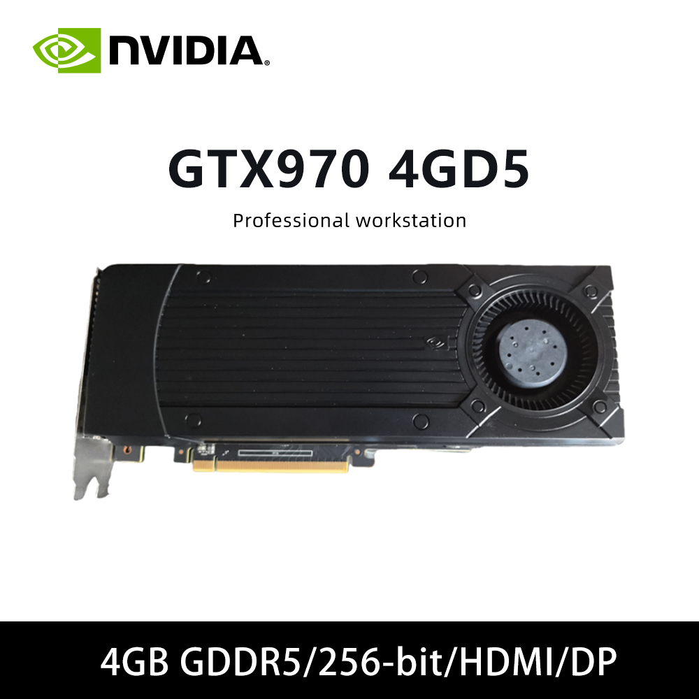 GTX 970 4G GPU GTX 970 4GD5 DP CRAD VGA グラフィックカード 4GB GDDR5 256bit PCI-E 3.0 HDMI DP DVI 8ピン対応 デスクトップ PC コンピューティング用