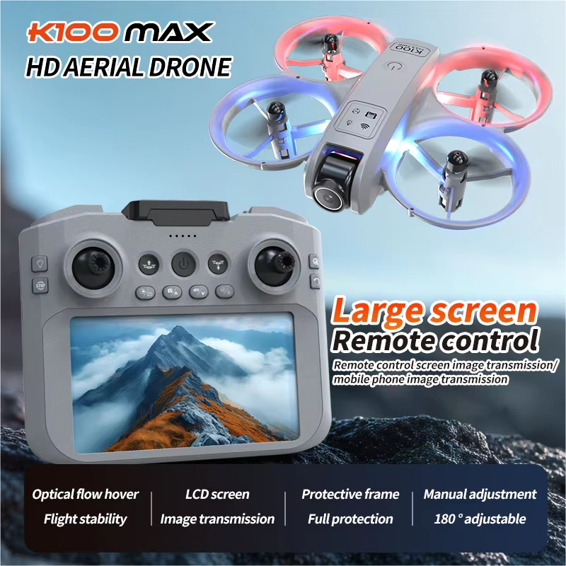 8K HD カメラリアルタイムビデオ送信画面制御障害物回避航空写真 K100 MAX ミニ GPS ドローン RC クアッドコプター