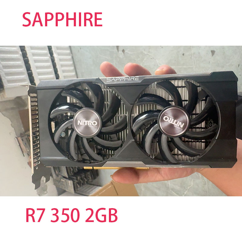 SAPPHIRE R7 350 340X 2GB グラフィックカード AMD Radeon R7340 2GB ビデオスクリーンカード GPU デスクトップ PC コンピューター ゲーム HDMI DVI