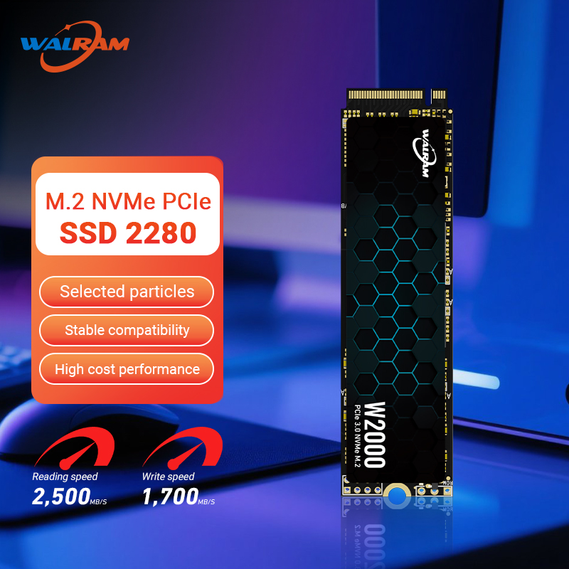 Walram M.2 NVME SSD 120 ギガバイト 128 ギガバイト 240 ギガバイト 256 ギガバイト 512 ギガバイト 1 テラバイト 2 テラバイト Hdd M2 NVME M.2 2280 ミリメートルディスコデュロデスクトップ