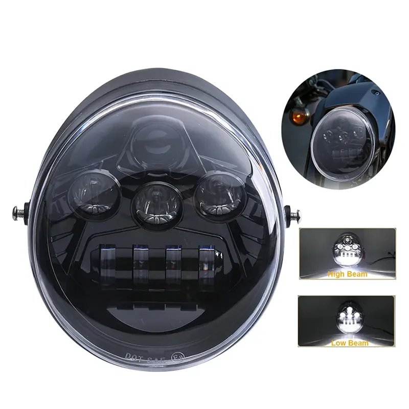 ハーレー Vrod 黒ヘッドライトランプハーレー V ロッド VROD VRSCA VRSC ヘッドライト VRSC/V-ROD オートバイ Vrod Led ハローリング DRL