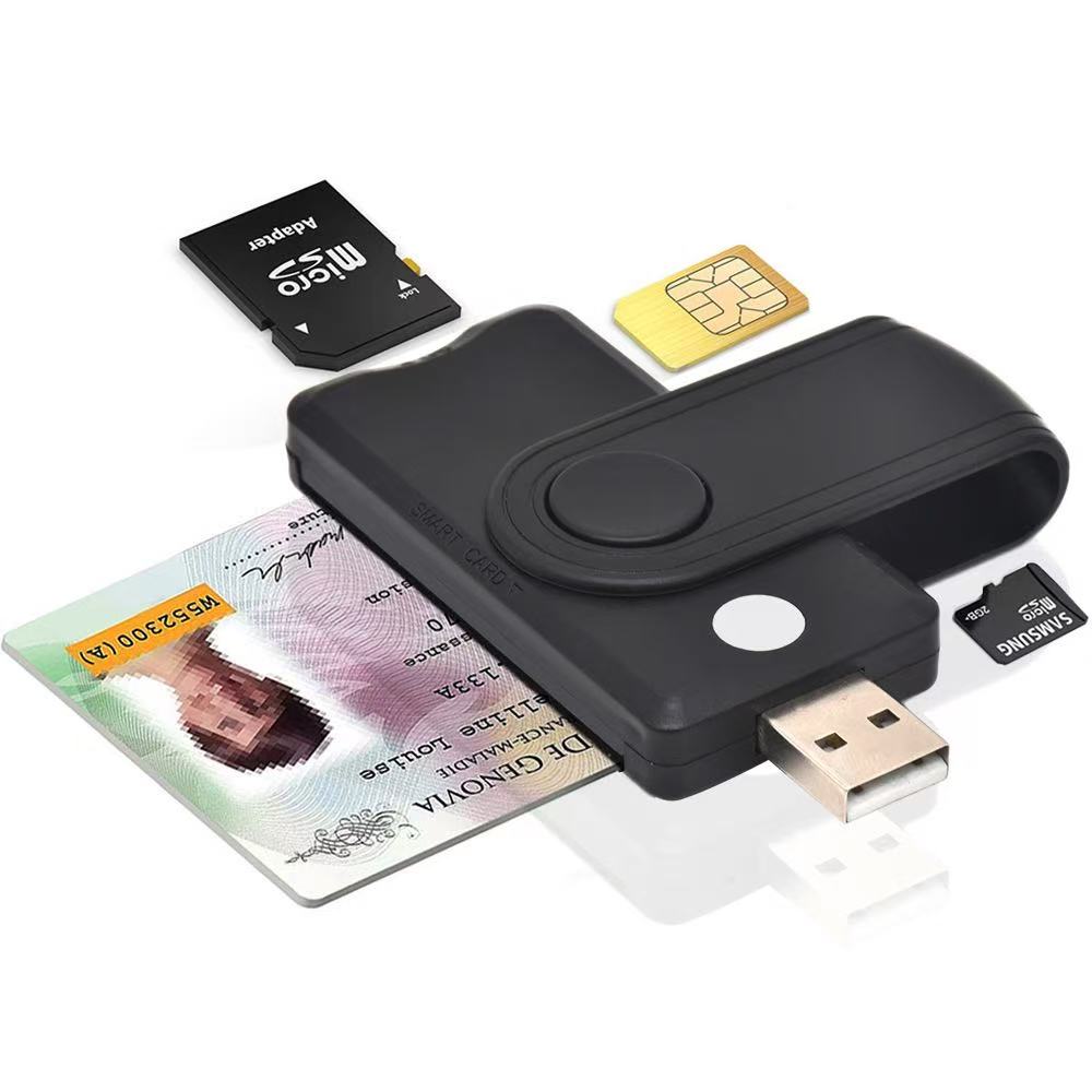UTHAI Windows 7 8 10 Linux OS用、USB SIMスマートカードリーダー、銀行カード用IC / ID EMV SD TF MMCカードリーダーUSB-CCID ISO 7816