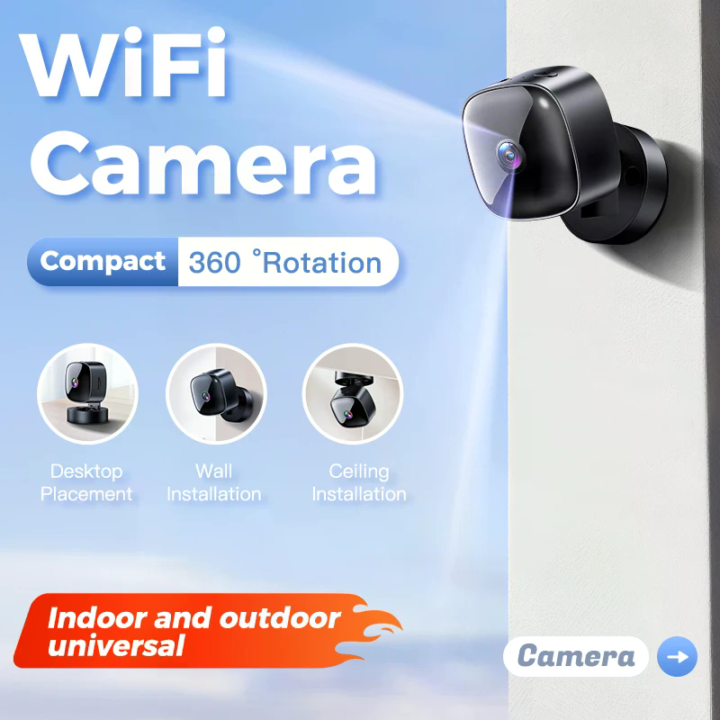 HD WiFi スマート ミニ監視カメラ、スマート ホーム セキュリティ用リモート ビデオ モニター ビデオカメラ