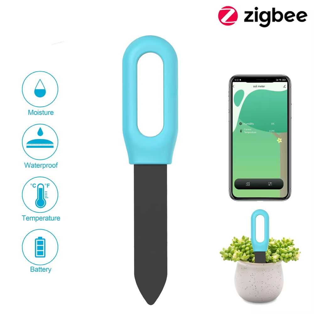 Tuya スマート Zigbee 土壌テスター温度と湿度計防水温湿度計ガーデンオートメーション灌漑検出器