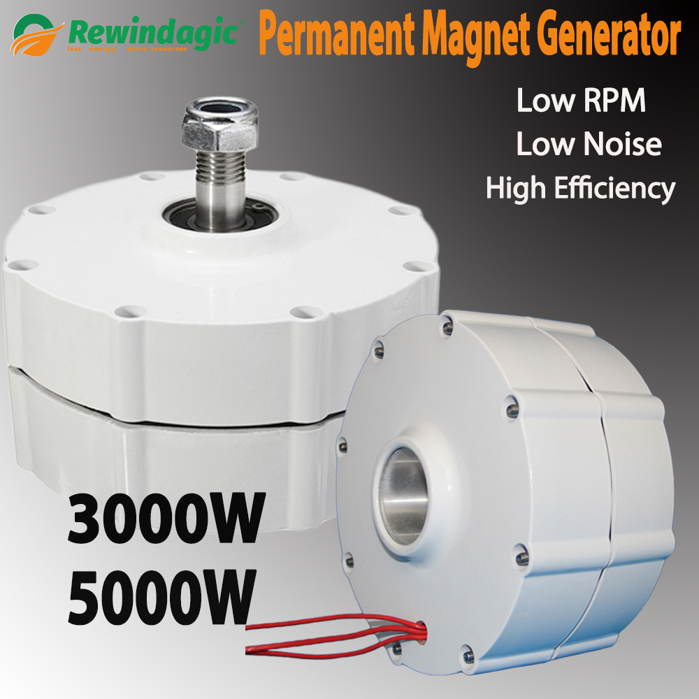 中国工場新エネルギー風力発電機およびタービン低速 3000 ワット 5000 ワット 12 V 24 V 48 V ギアレス永久磁石発電機