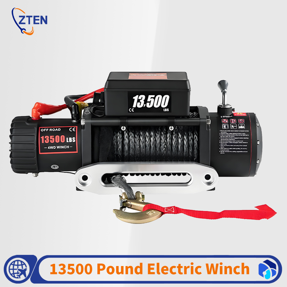 12V 13500LBS 電気トラックウインチ電気自動車ウインチ 12V 車載セルフレスキュークレーンオフロード車ウインチ 220v