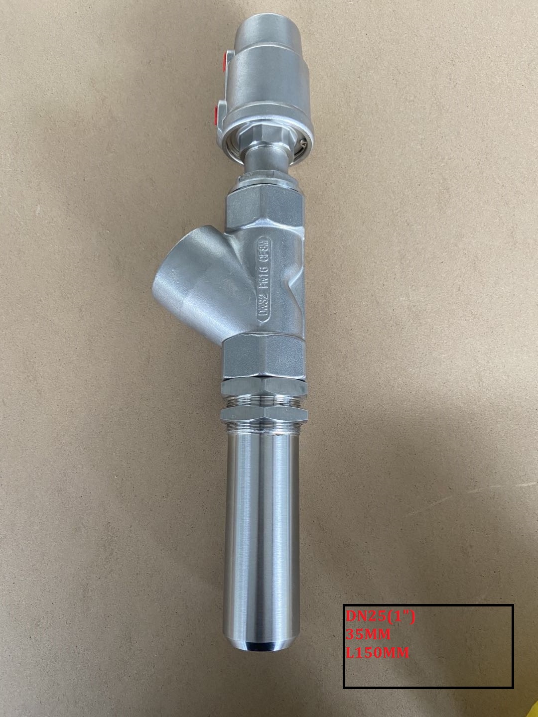 送料無料充填機ステンレス鋼 DN25(G1") 延長ロッド滴下防止空気圧吐出ノズル充填バルブ