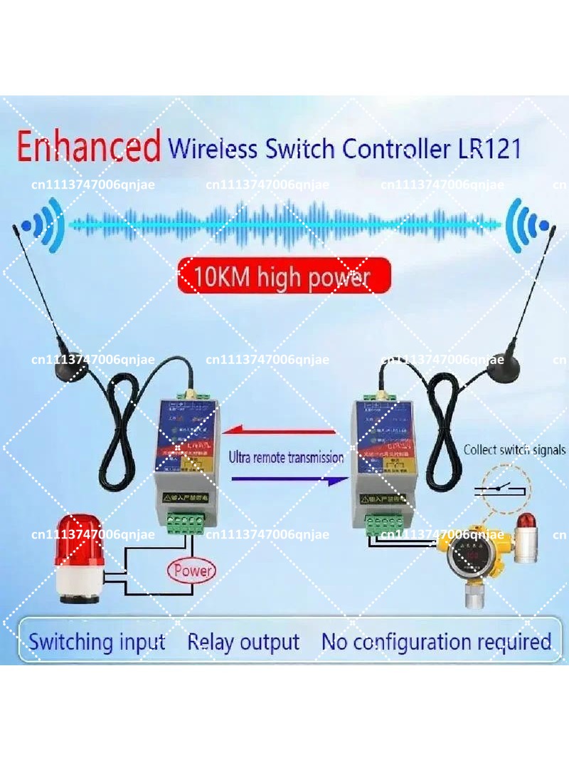 ワイヤレストランスミッターレシーバーモジュール信号強化 PLC リモートコントロールスイッチ LR121