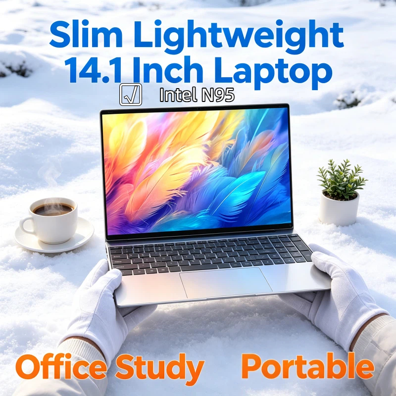 トレンディなオリジナルゲーミングノートパソコン 14.1 "120Hz 超クリア FHD IPS スクリーンインテル N95 5000mAh 32GB/2TB SSD バックライト付きキーボード