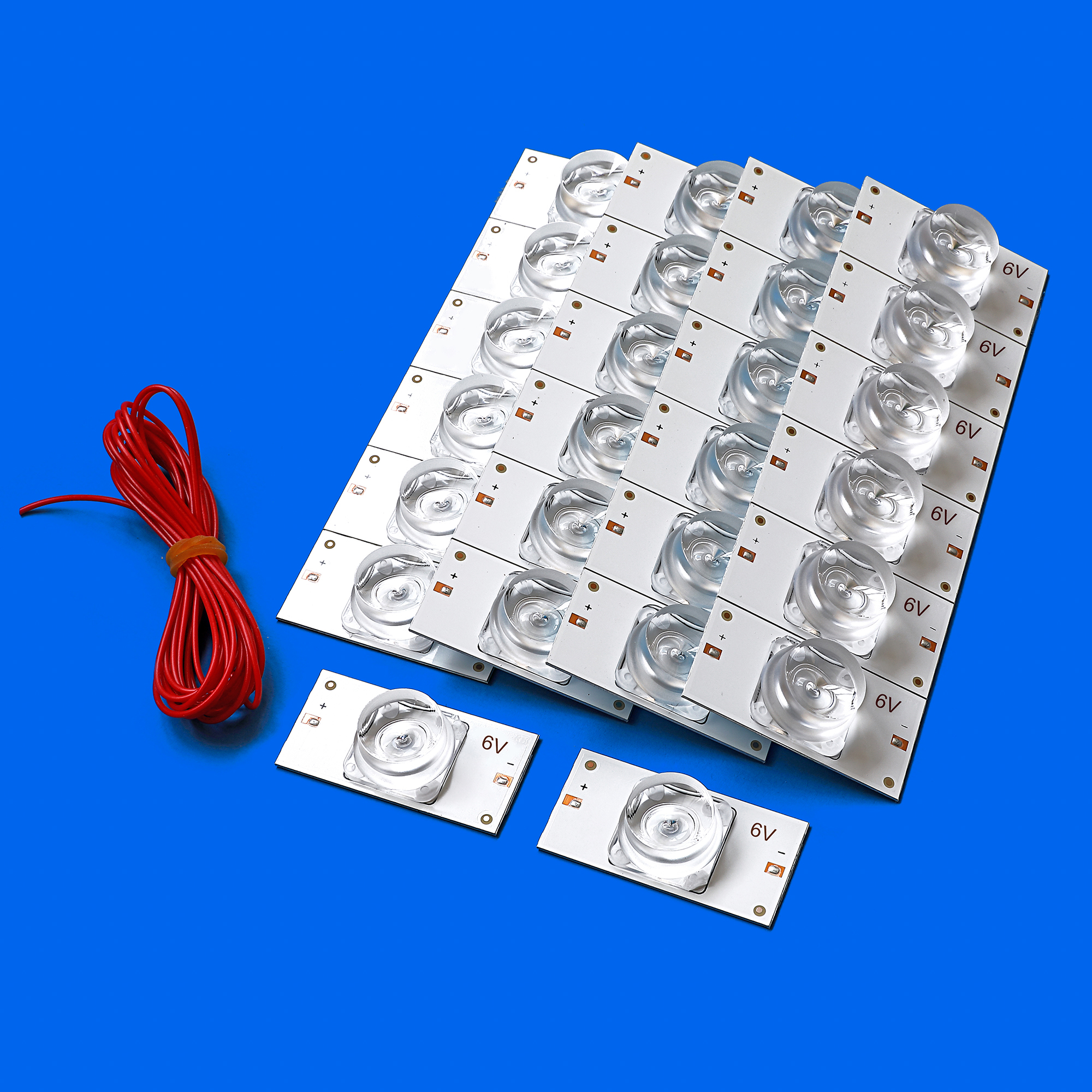 3V 6V SMD ランプビーズ光学レンズフィルター付き 32-75 インチ LED テレビ修理用 2 メートルケーブル LED バックライトストリップアクセサリー