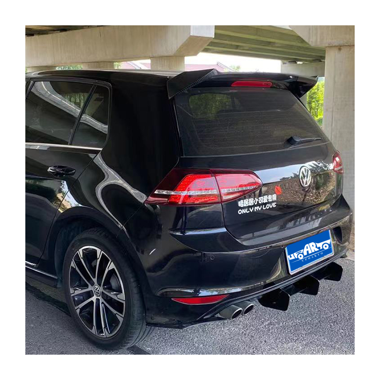 For Car Kit Factory Wholesale Plastic Rear Blade Bumper Diffuser for VW Volkswagen Golf 7 MK7 R-LINE Overseas Version
