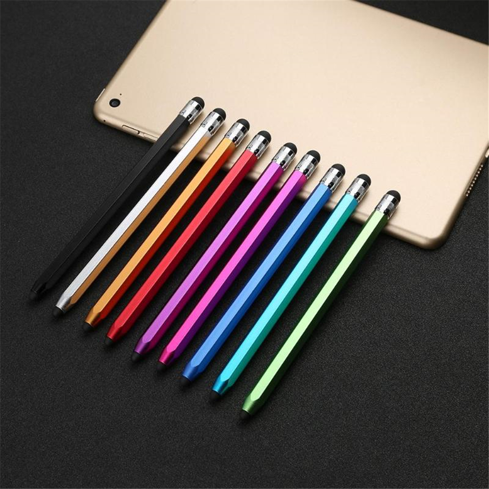 タッチスクリーンスタイラスペンデュアルヒント iPhone iPad タブレット描画ユニバーサルタブレットスマートフォン容量性スクリーンタッチペン