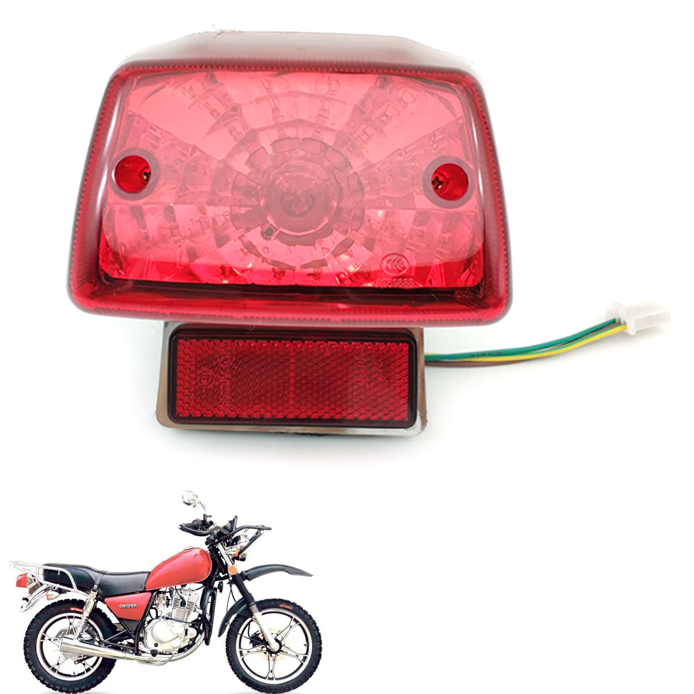 オートバイのテールライトアセンブリブレーキライトスズキ GN125 HJ125 GN125-2F GZ125 テールランプ TailLl ライトカバーシェルストップライト