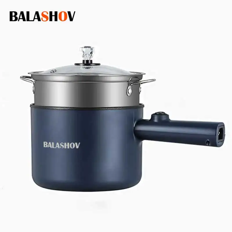 ミニ電気炊飯器多機能オールインワンポット単二層家庭用麺調理器ノンスティック鍋キッチンツール