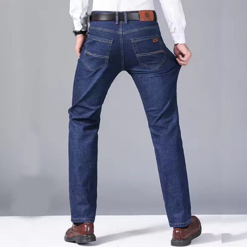 新しい男性のクラシックジーンズジャンオム Pantalones Hombre 男性万年ソフト黒バイカー Masculino デニムオーバーオールメンズパンツサイズ 28-40