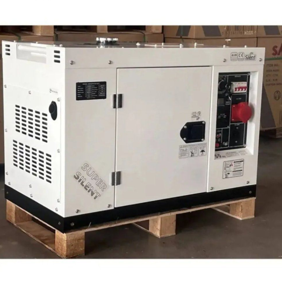 YHS 10kw ポータブルサイレントタイプマリンディーゼル発電機空冷電気スタート 3600 RPM 小型ボートバックアップ 220V/380V 50/60Hz