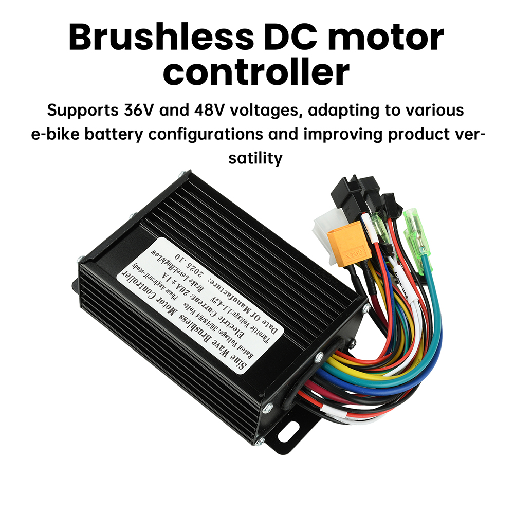 36V 48V 350W-500W 20A 正弦波ブラシレスモーターコントローラー SM コネクタプロトコル 2 液晶計器電動自転車に適しています
