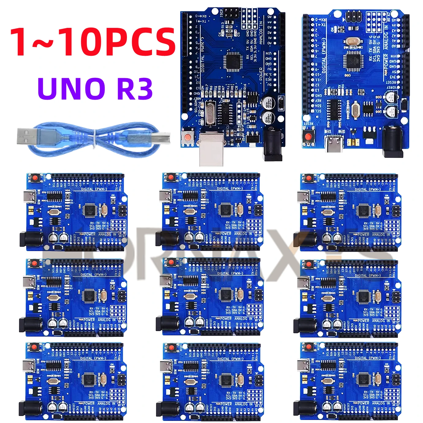 1-10 個/高品質 UNO R3 (CH340G) MEGA328P Arduino UNO R3 USB ケーブル ATMEGA328P-AU 開発ボード 16Mhz TYPE-C