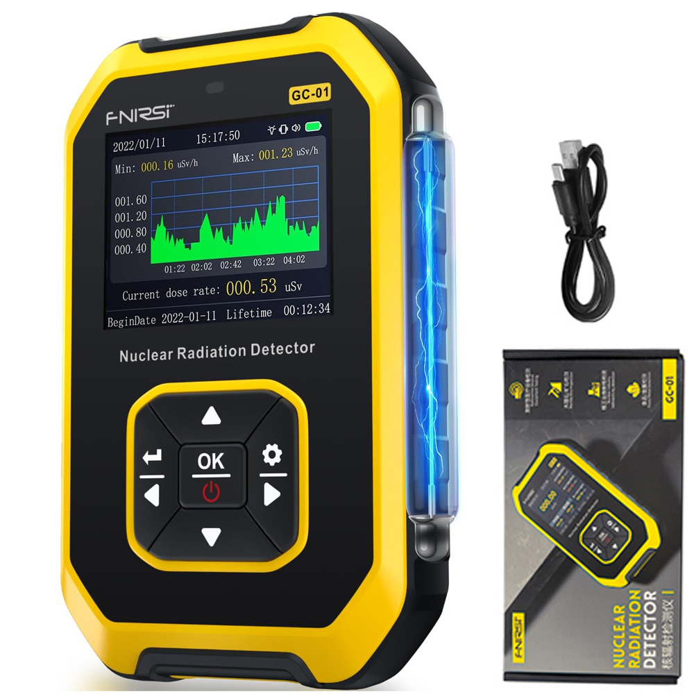 FNIRSI GC-01 ガイガーカウンター核放射線検査器 食品