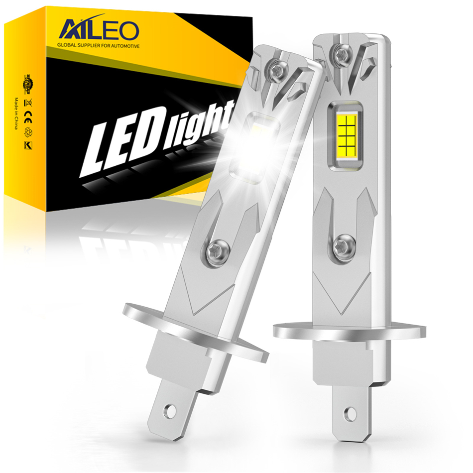 AILEO 2 個 200 ワット 20000LM H1 6500 K 4300 K 3000 K ヘッドライト LED ライト電球ミニサイズデザインワイヤレス車のランプ CSP 7035 プラグ
