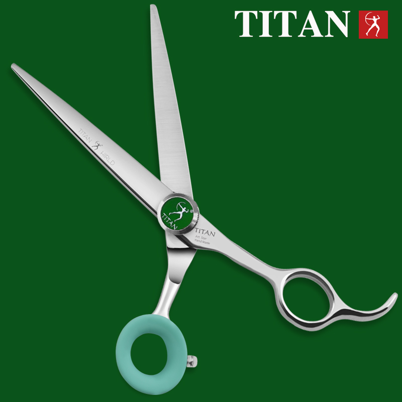 TITAN 7.0 インチプロフェッショナルグルーミングはさみペットツール犬カット間伐機日本鋼
