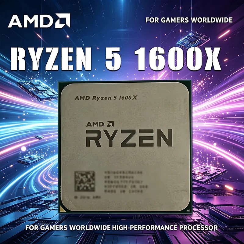AMD Ryzen 5 1600X 3.6 GHz 6 コア 12 スレッド CPU 95W L3 16M YD160XBCM6IAE ソケット AM4 R5 1600X