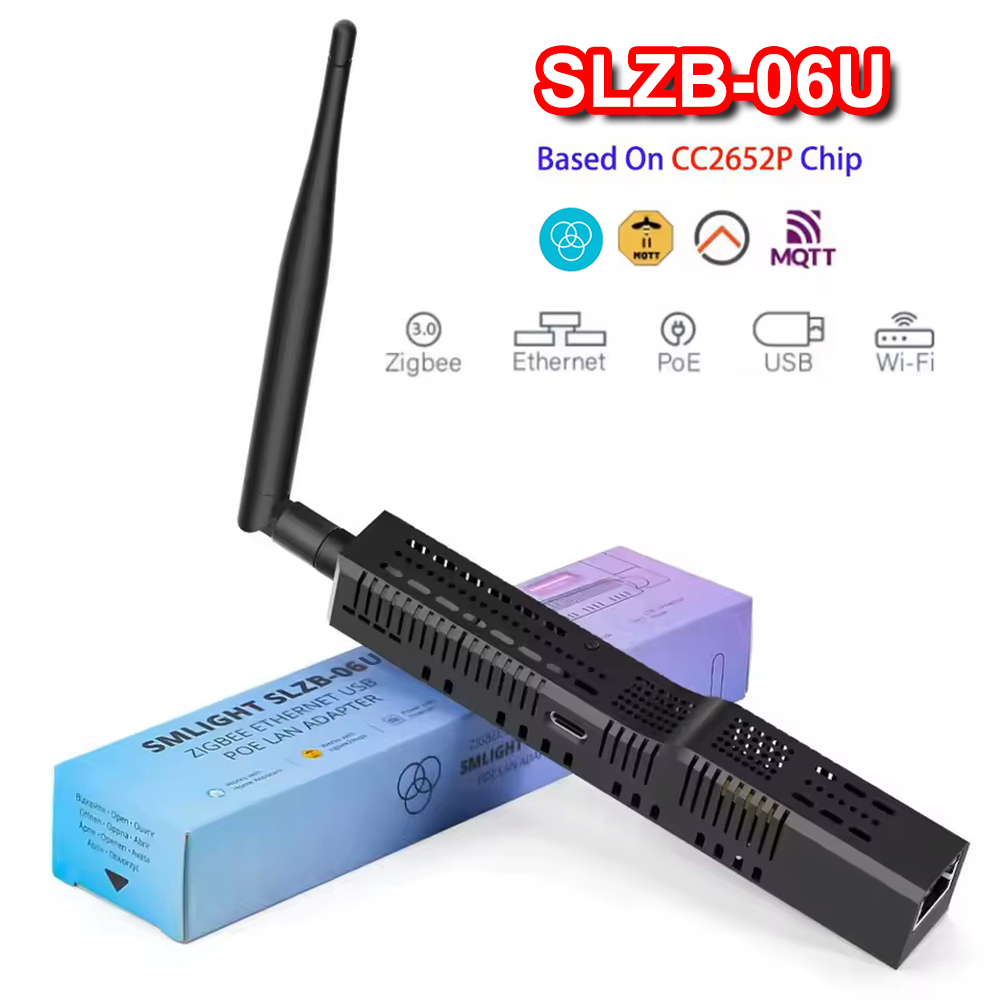 SMLIGHT SLZB-06U/MU/P10U Zigbee 3.0 からイーサネット USB WiFi ゲートウェイ コーディネーター PoE 付きホーム アシスタント ZHA Zigbee2MQTT と連携