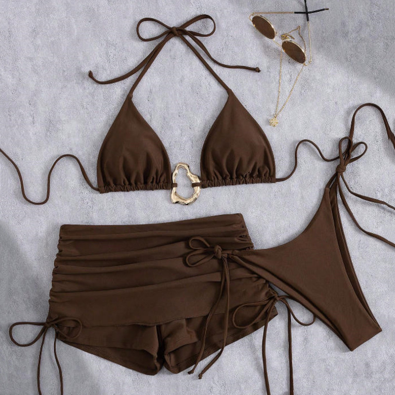 2026 Sexy Bikinis Female Swimsuits Women Three-Piece Swimwear Beach Swimming Wear Bathing Suits Brazilian Bikini Set Pool Bather