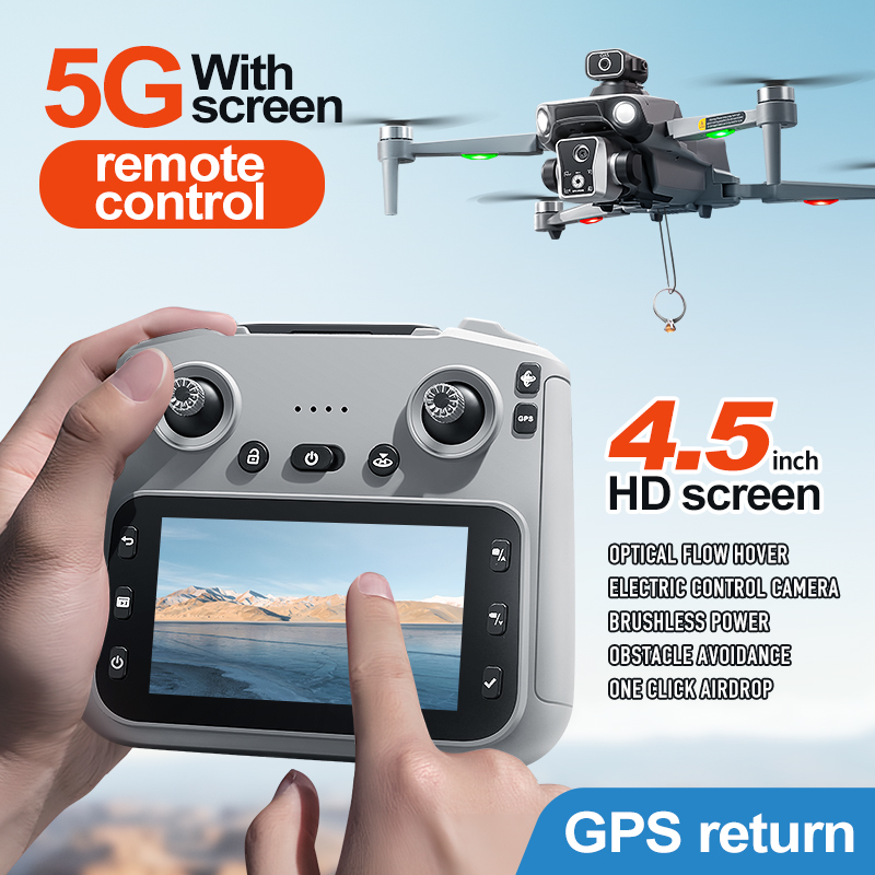 2025 K19 MAX GPS ドローン釣りエアドロップ自動ターンアラウンド 5 グラムスクリーン障害物回避ドローンプロフェッショナルカメラ FPV ドローン