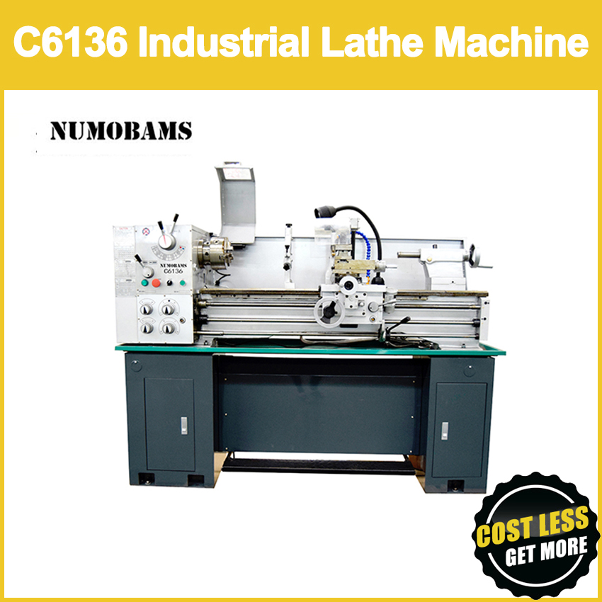 NUMOBAMS C6136 355*1000mm 1.5KW(2HP) 160mmチャック付き工業用金属旋盤
