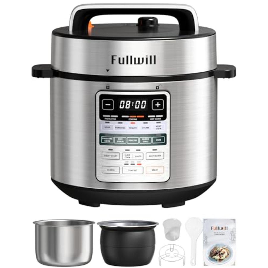 デュアルポット電気圧力鍋 6 5QT、圧力調理、スープ、ヨーグルト、シチュー、ご飯用の 12-in-1 マルチクッカー家族に最適