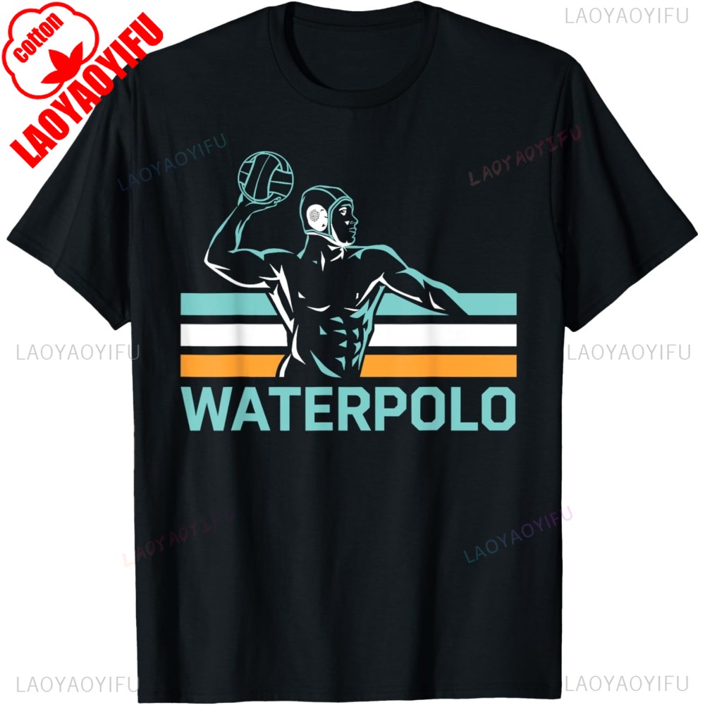 水球アート男性女性水球選手水球 Tシャツ夏スタイルカジュアルファッションルーズユニセックス Tシャツヒップホップ Tシャツ