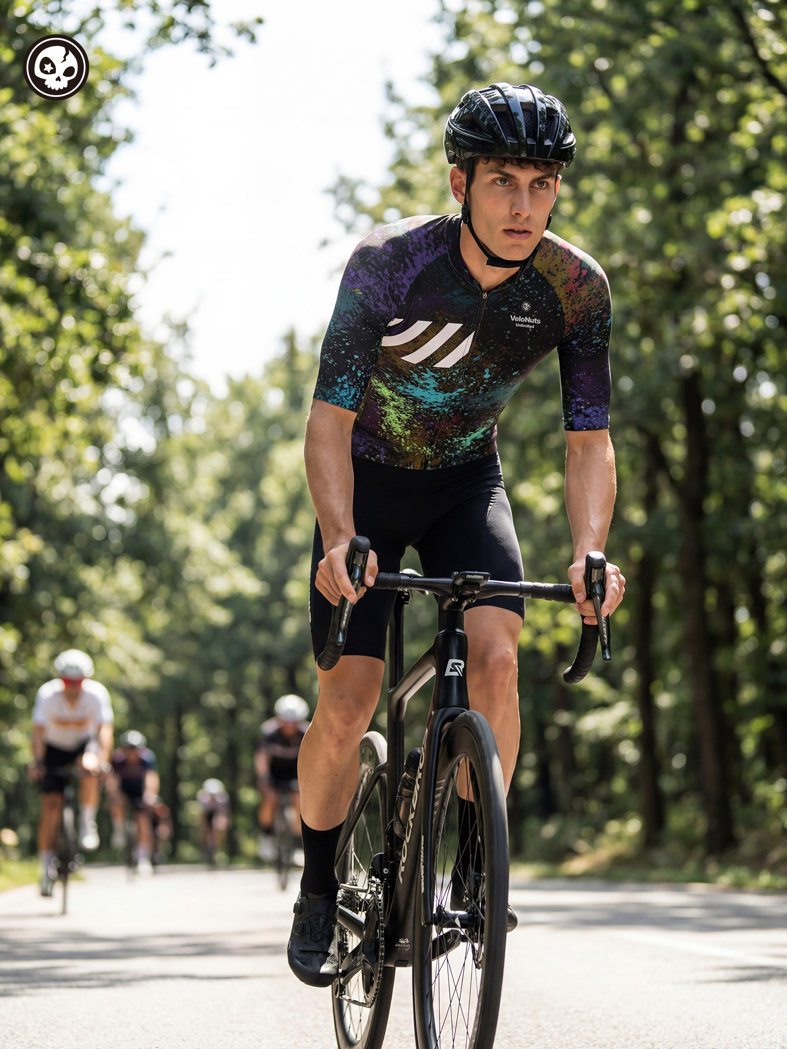 VELONUTS プロフェッショナル夏サイクリングジャージ軽量高弾性通気性半袖ジャージ男性女性サイクリング服