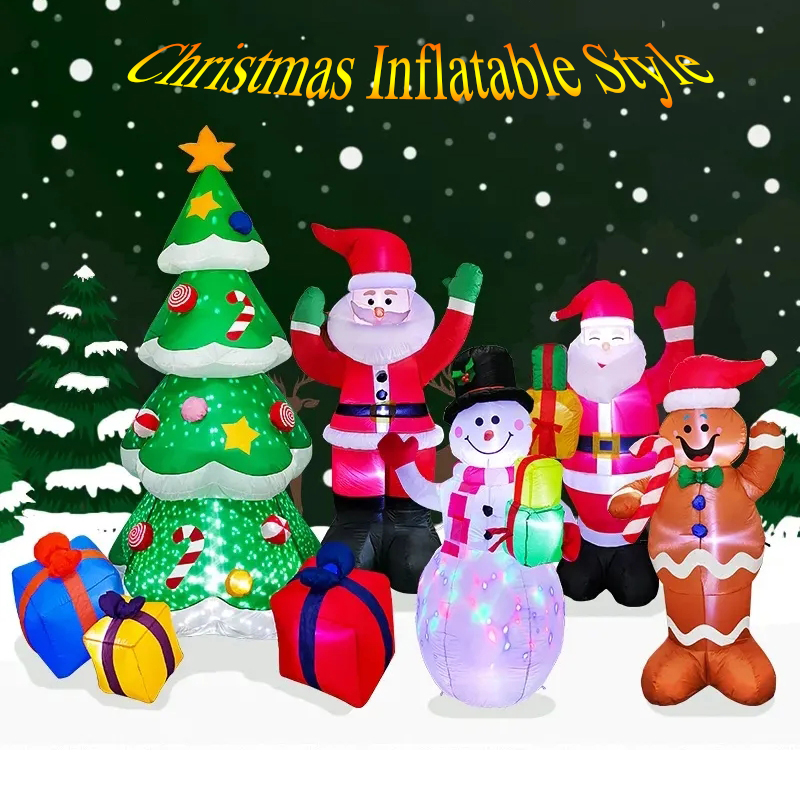 クリスマスインフレータブルスタイル装飾内蔵 LED ライトインフレータブルモデル屋外飾りクリスマスパーティー新年庭の装飾
