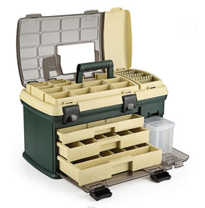 携帯用タブレットツールボックス、H486ポリプロピレン/PC防水釣り餌・ルアー収納、渓流や湖での使用に最適。