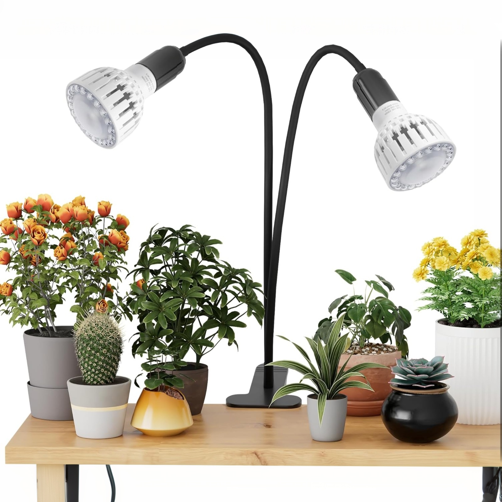 屋内 Led 成長電球ライト 220V フルスペクトルクリップ植物ランプ温室花苗 LED 成長照明調光可能 4/8/12 時間