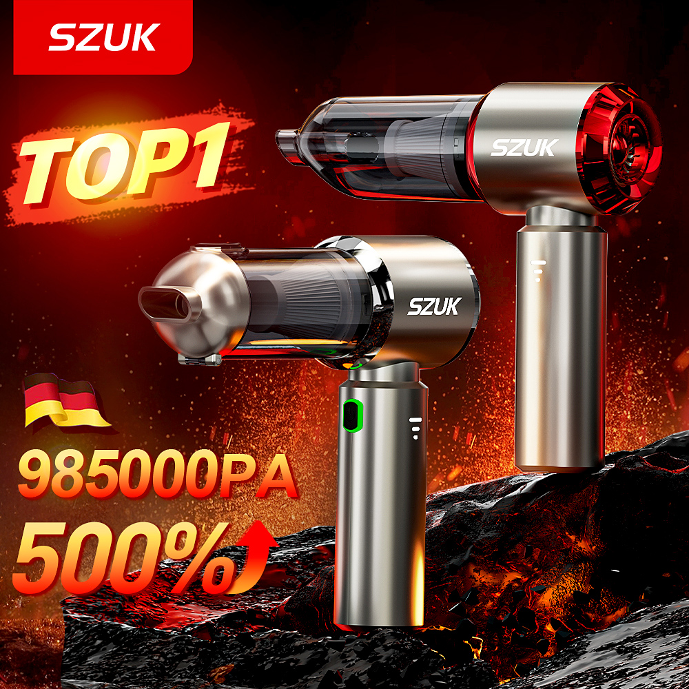 SZUK 985000PA 車用掃除機ミニ強力な掃除機強力な吸引ハンドヘルド車用ワイヤレスポータブル家電