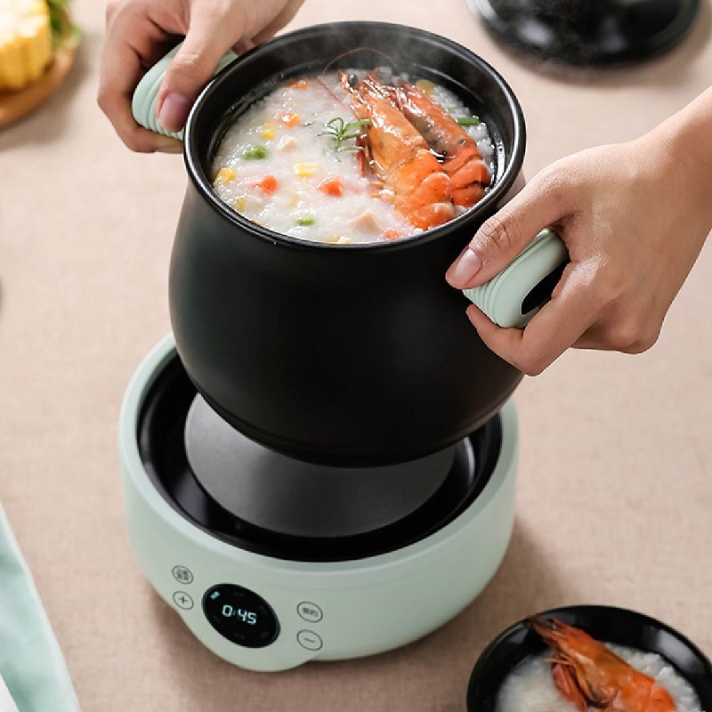 1.8L 自動漢方薬ポット家庭用多機能電気炊飯器分割セラミック健康漢方薬ポット 220V
