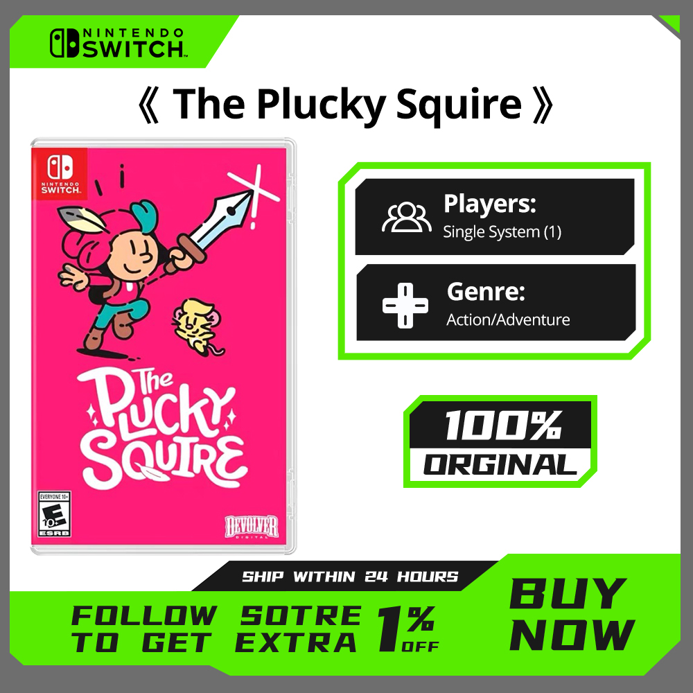 The Plucky Squire Nintendo Switch ゲームは、Nintendo Switch 用の 100% 新品の公式物理ゲームカードアドベンチャージャンルをセールします