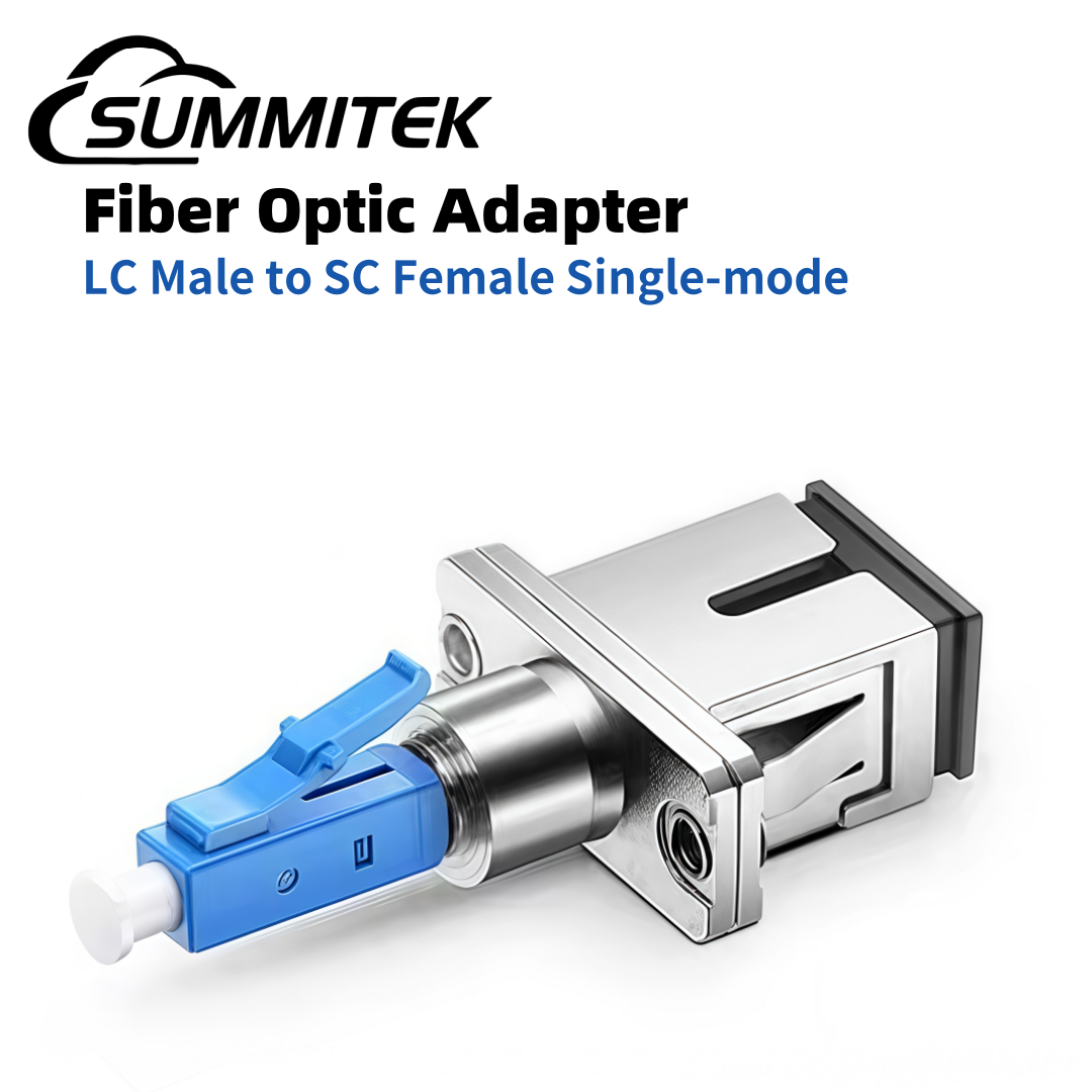 SUMMITEK LC オス - SC メス光ファイバアダプタ FTTP 光パッチコード ピグテール ドッキング コネクタ 視覚障害用