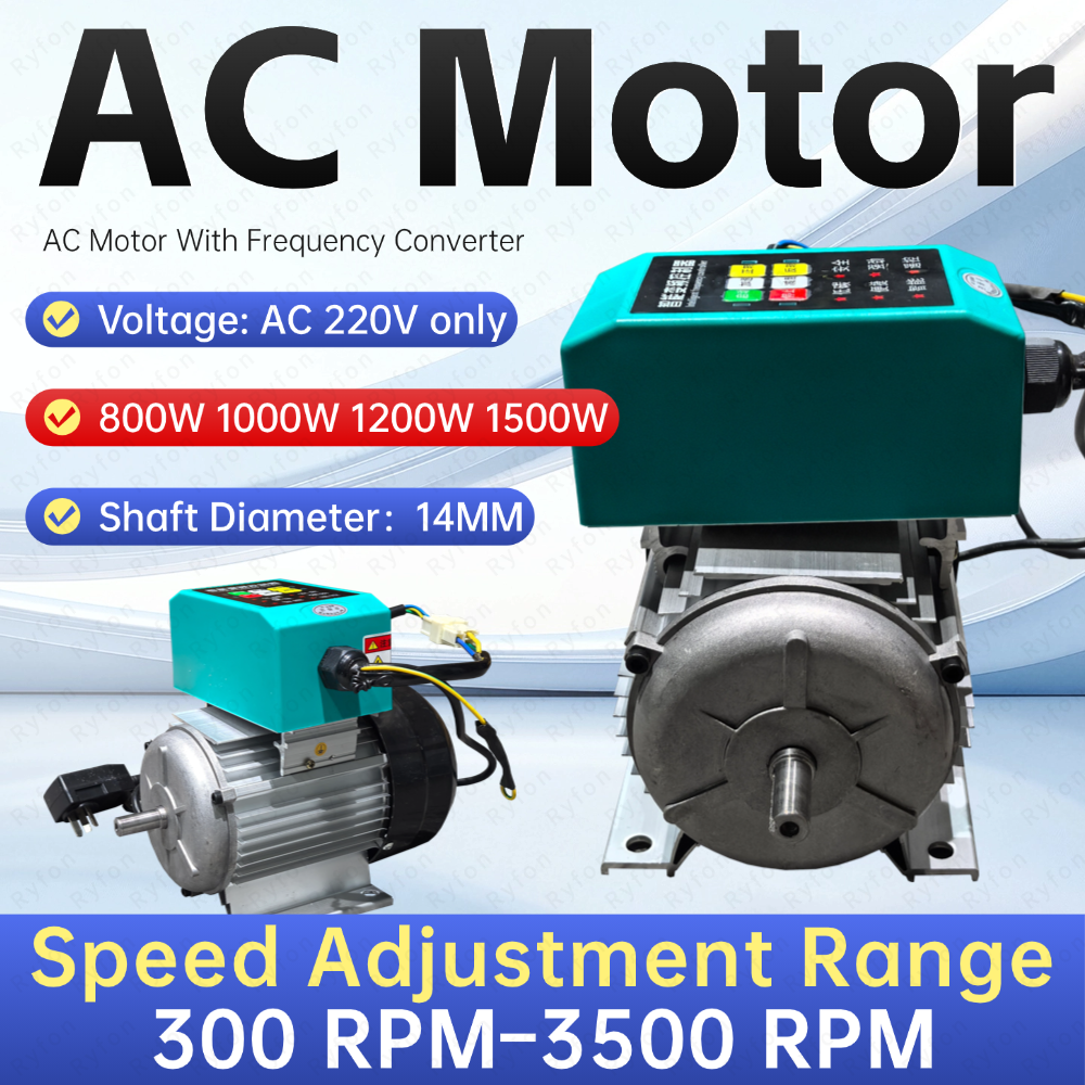 300 RPM ～ 3500 RPM 7 速度調整可能な AC モーター、周波数コンバーター付き 220V 全銅製永久磁石ブラシレスモーター 1500W