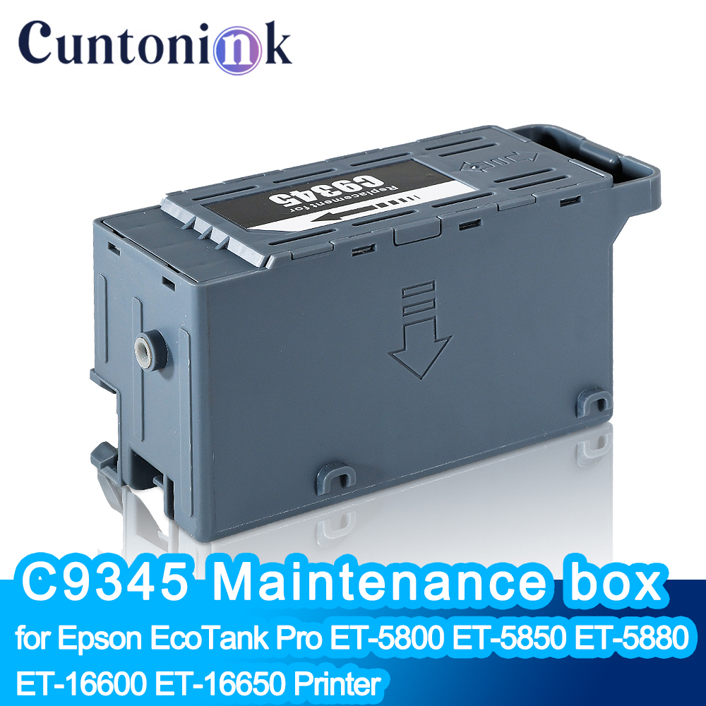 C9345 メンテナンスボックス Epson EcoTank Pro ET-5800 ET-5850 ET-5880 ET-16600 ET-16650 プリンター用の安定したチップが搭載されています