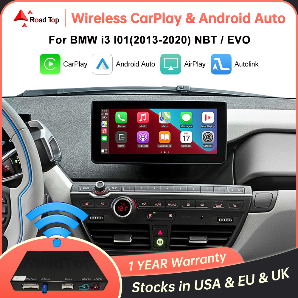 ワイヤレス CarPlay BMW i3 I01 NBT EVO システム 2013-2020 Android 自動ミラーリンク AirPlay カープレイリアカメラ BT GPS