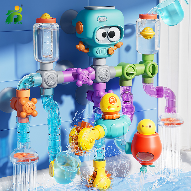 強力な吸盤付きベビーバスおもちゃ チューブスピナー スクワートウォーターゲームセット 幼児 子供用 シャワープール 3歳用 子供ギフト