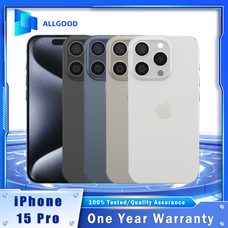 Original Apple iPhone 15 Pro US Version Unlocked - Titanium Design, Dual eSIM Only, A17 Pro, 5G, 128G/256G iOS SmartPhone