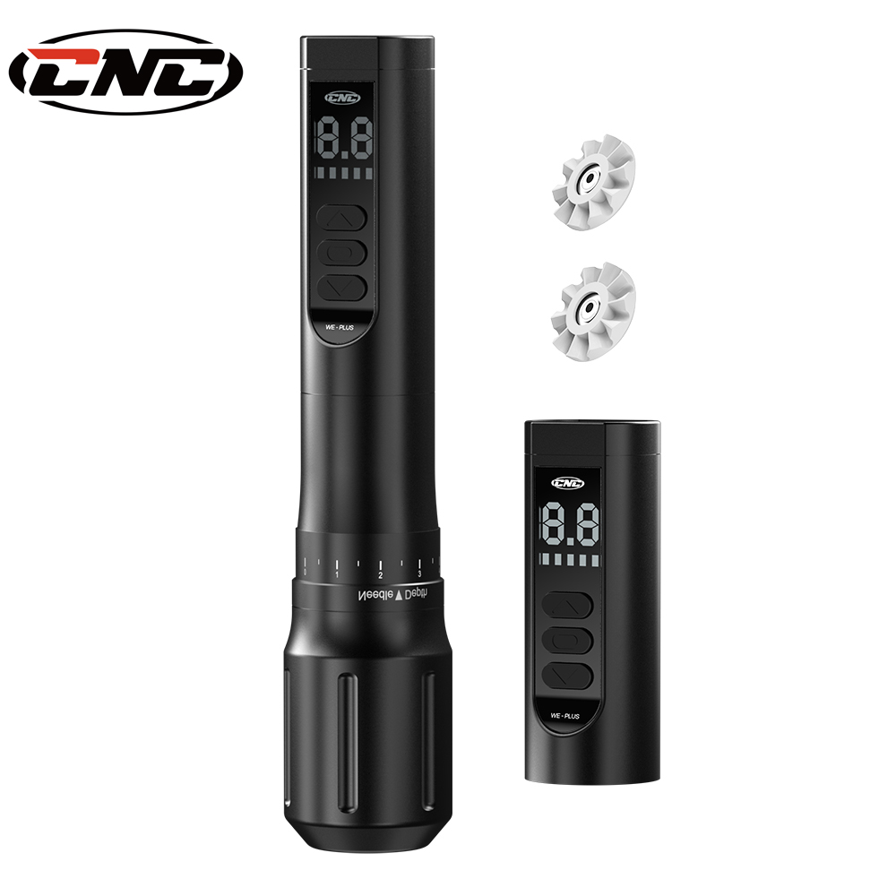 CNC-X-We-Pro ワイヤレスタトゥーロータリーペンマシンプロフェッショナル LED デジタル 1000MAH 容量デュアルバッテリー USB インターフェースタトゥーガン
