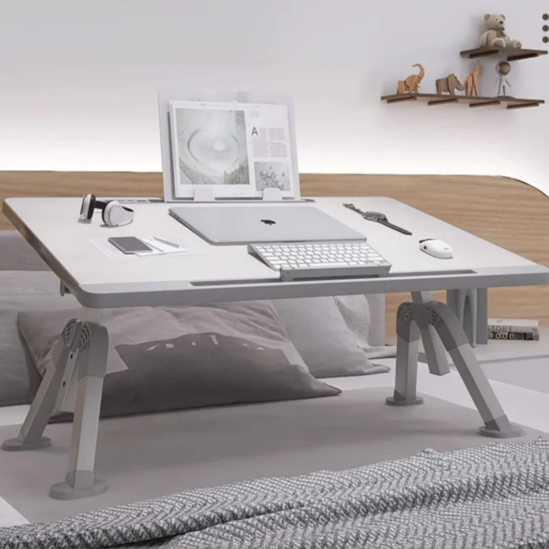 Adjustable Laptop Desk Eco-Friendly Compact Study Table Lazy Bed Accessories Small Workstation Platform for Home Use