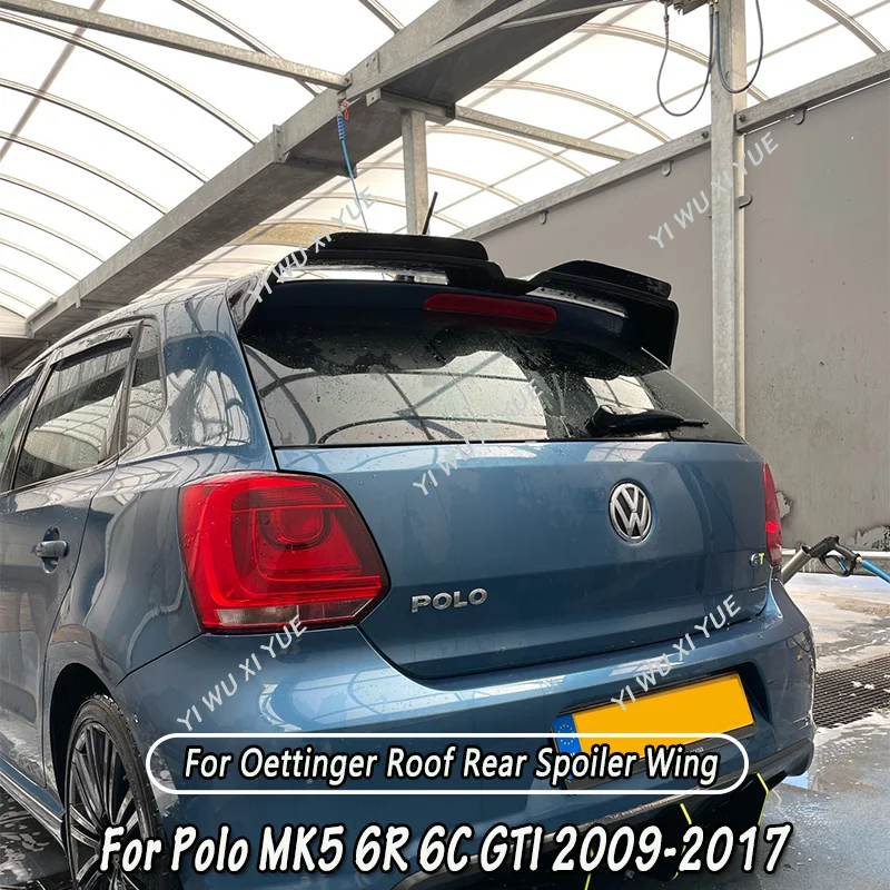 フォルクスワーゲンポロ 5 ポロ MK5 6R 6C GTI 2009-2017 エッティンガースタイルルーフスポイラーウイング延長フラップリアウイングカースタイリングキット